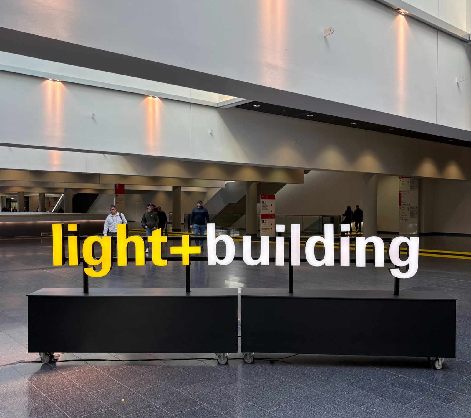 Light + Building trade fair entrance in Frankfurt