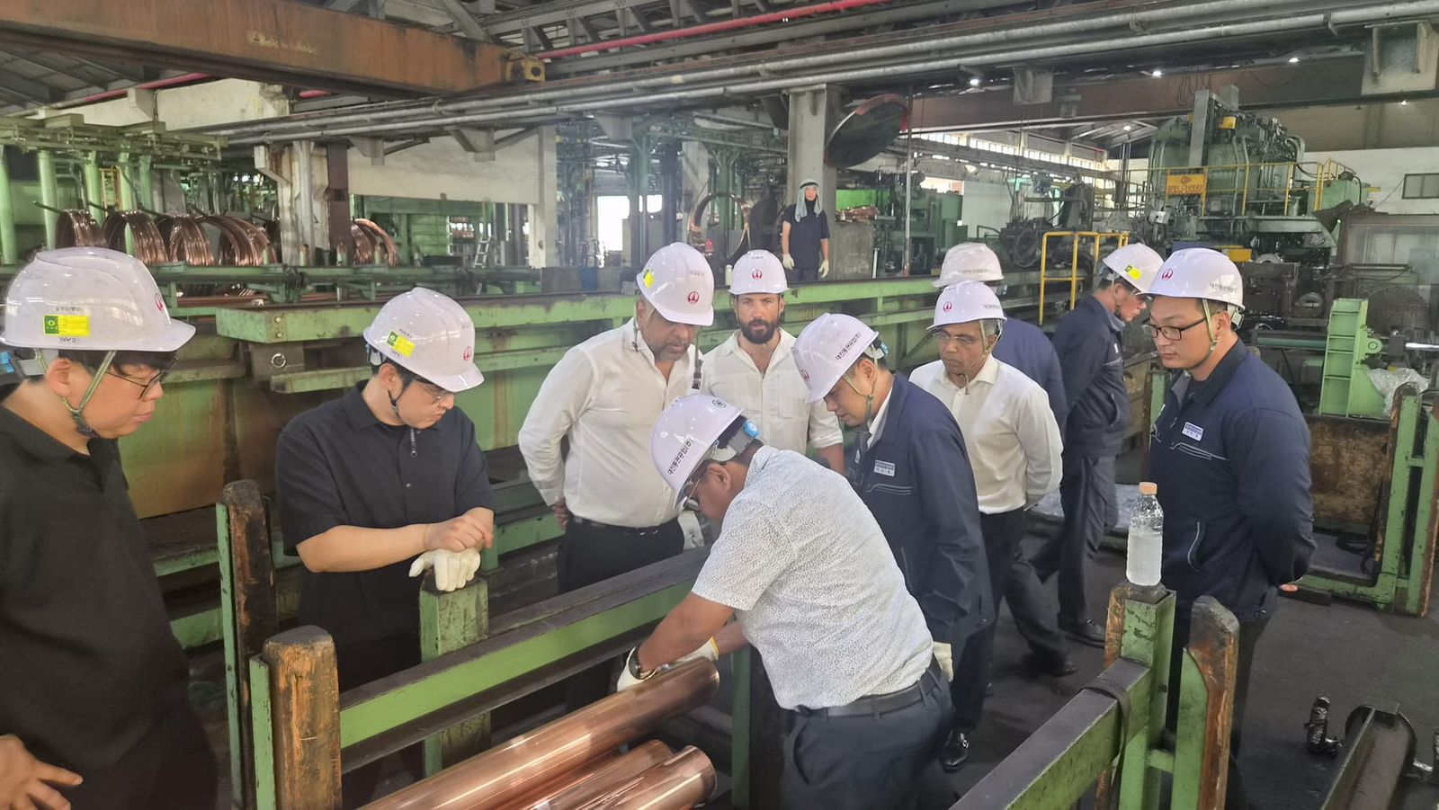 Copper pipe factory inspection in Korea